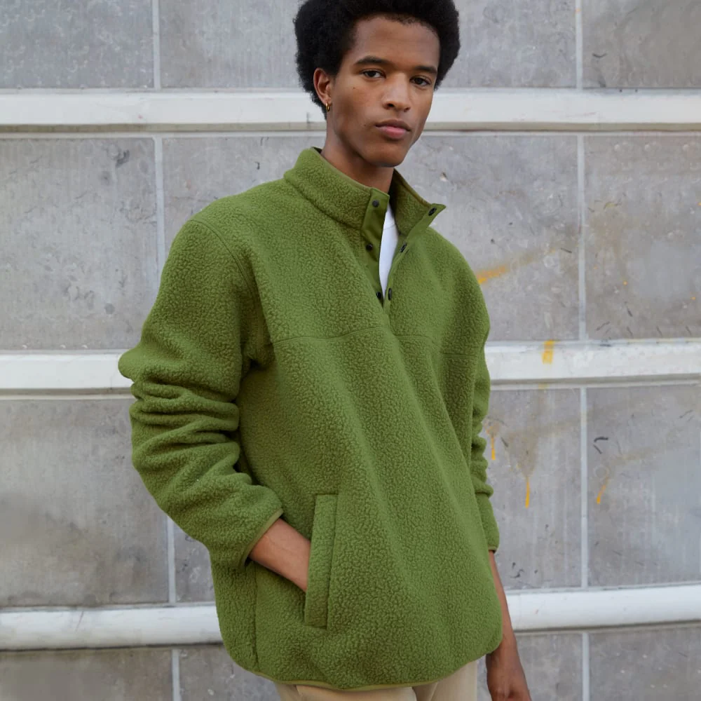 The ReNew Fleece Pullover | Moss