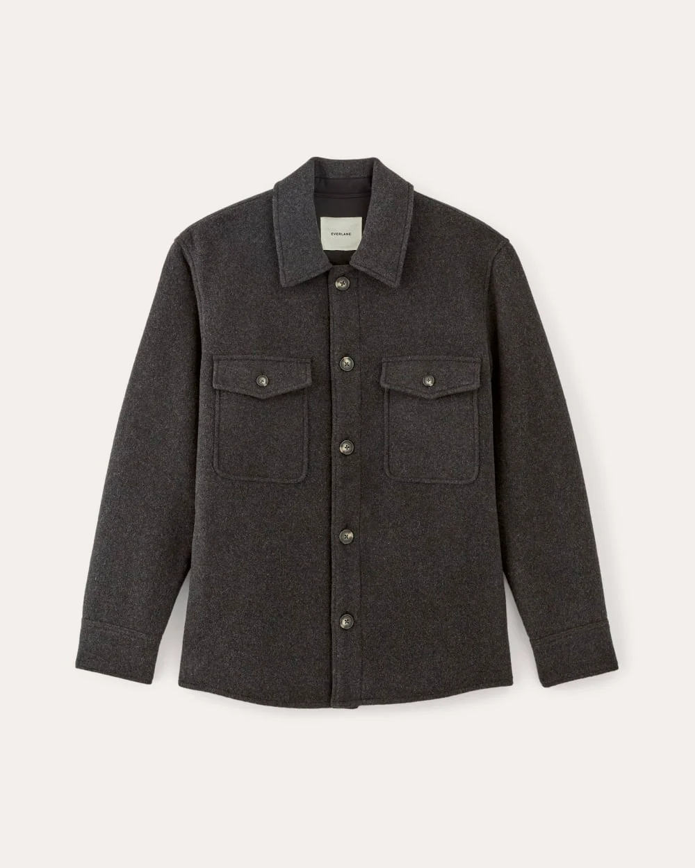 The Wool Overshirt | Heather Charcoal