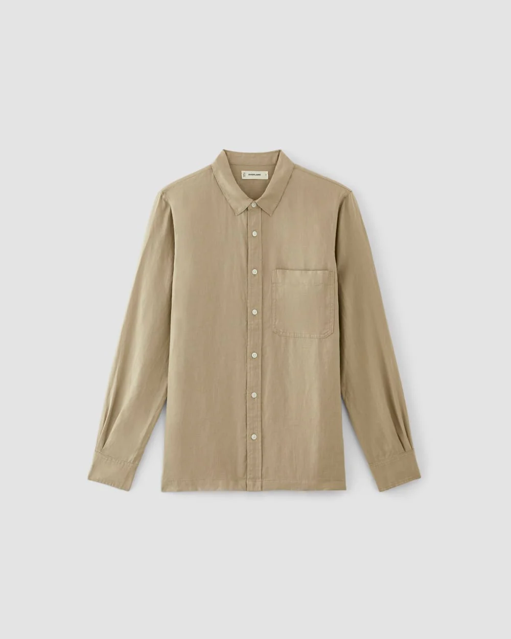The Linen Straight Hem Shirt | Trench Coat Khaki