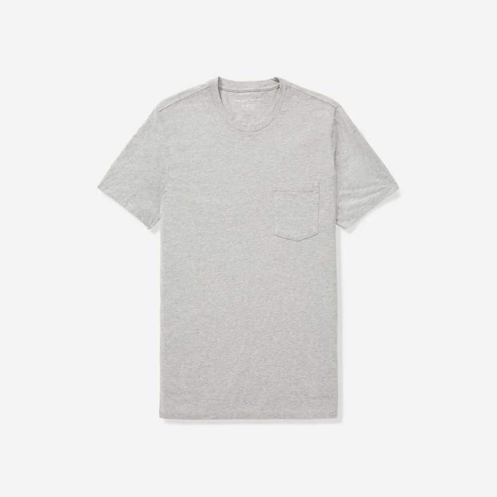 The Organic Cotton Pocket Tee |  Heathered Grey