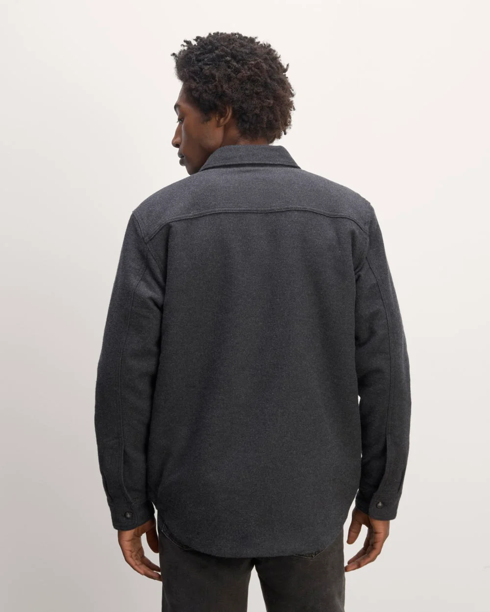 The ReNew Fleece-Lined Heavyweight Overshirt | Heather Charcoal