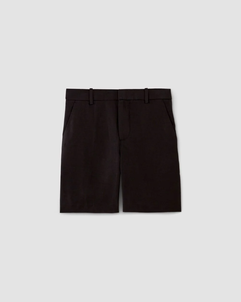 The 7 Linen Trouser Short | Black