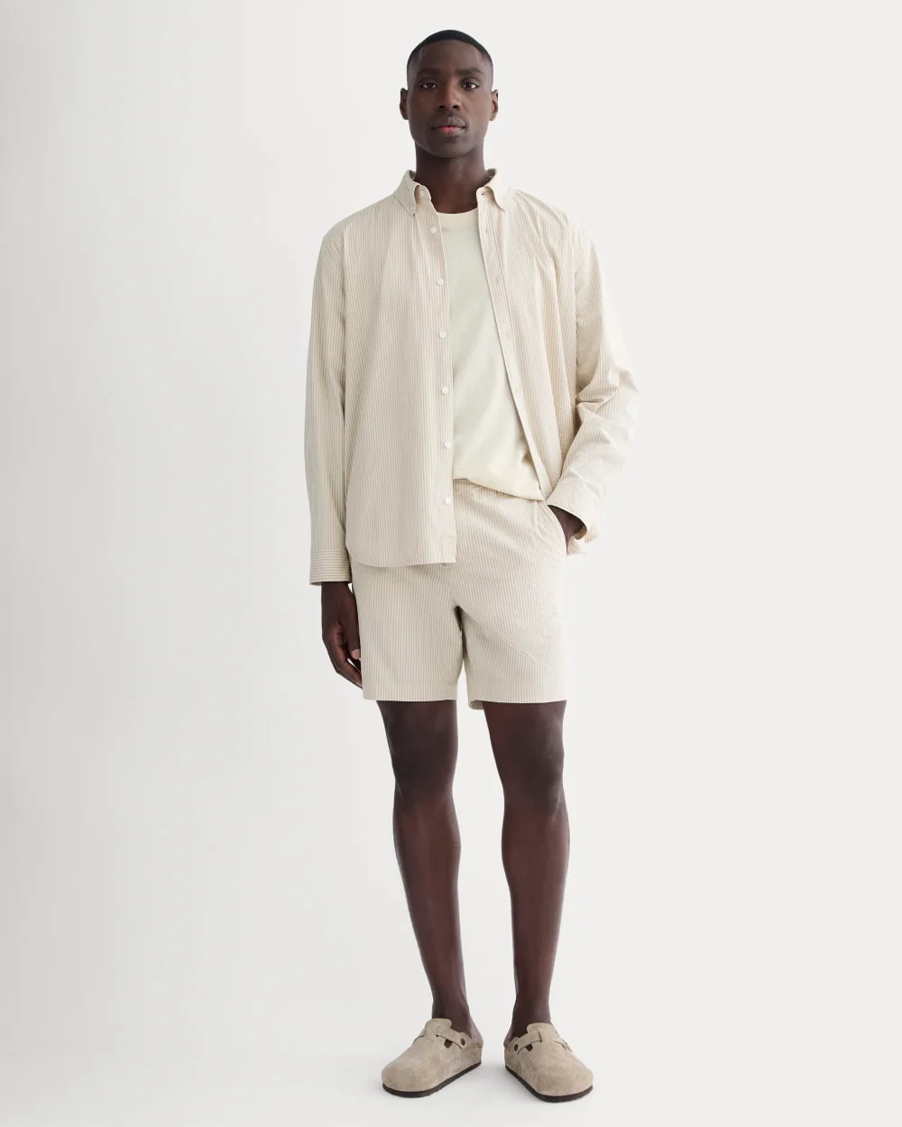 The Seersucker Short | Trench Coat Khaki / Natural