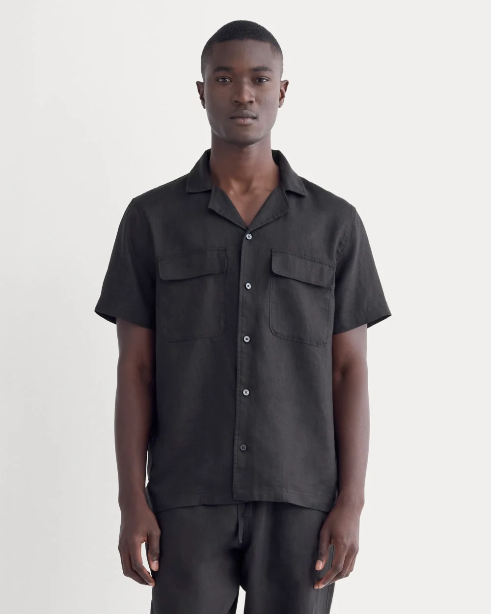 The Resort Shirt in Linen | Black