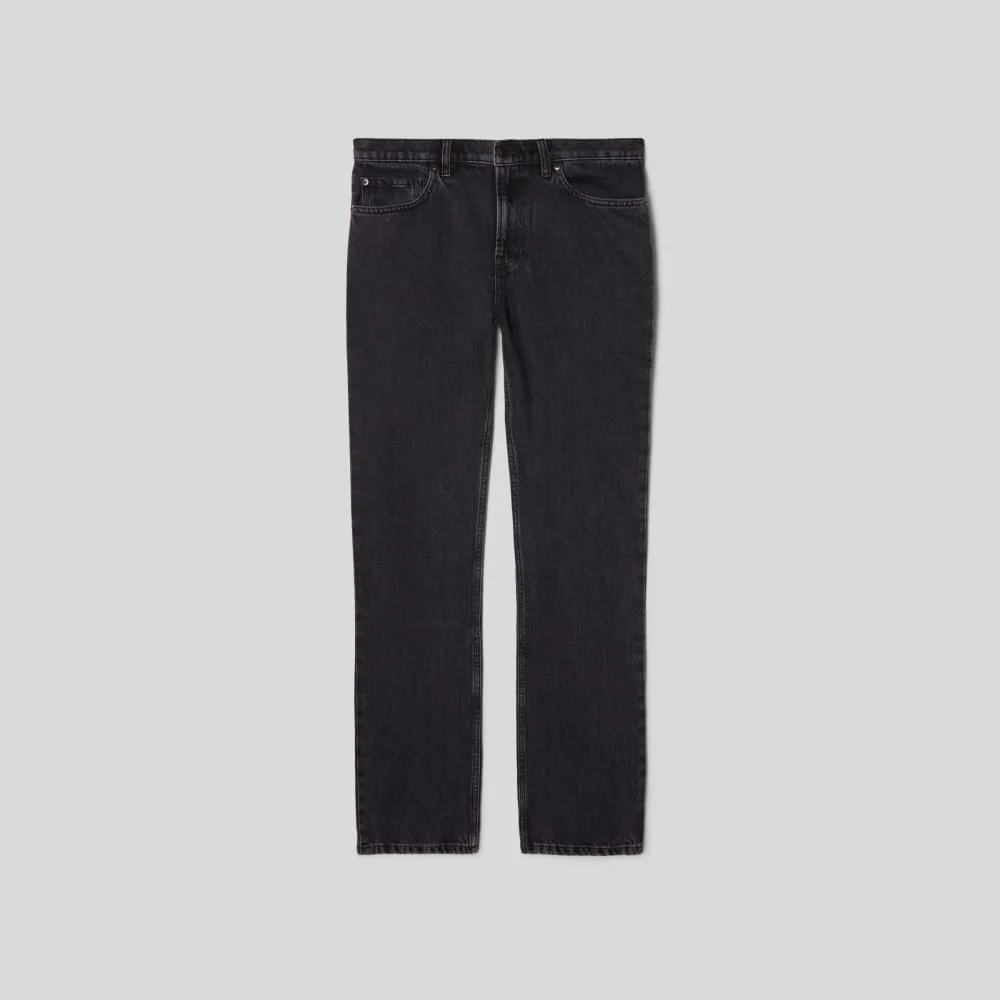 The Authentic Straight Jean | Washed Black