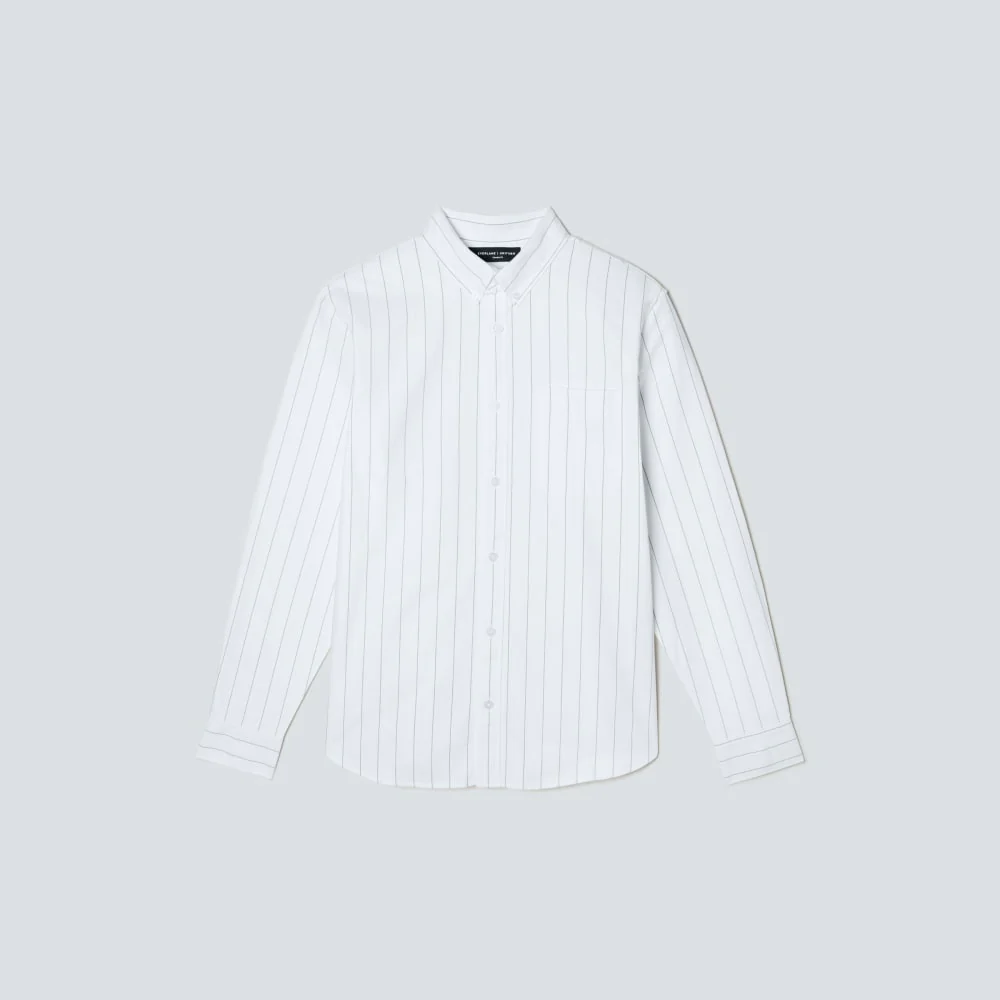 The Standard Fit Japanese Oxford Shirt | Uniform | Optic White / Black | Standard