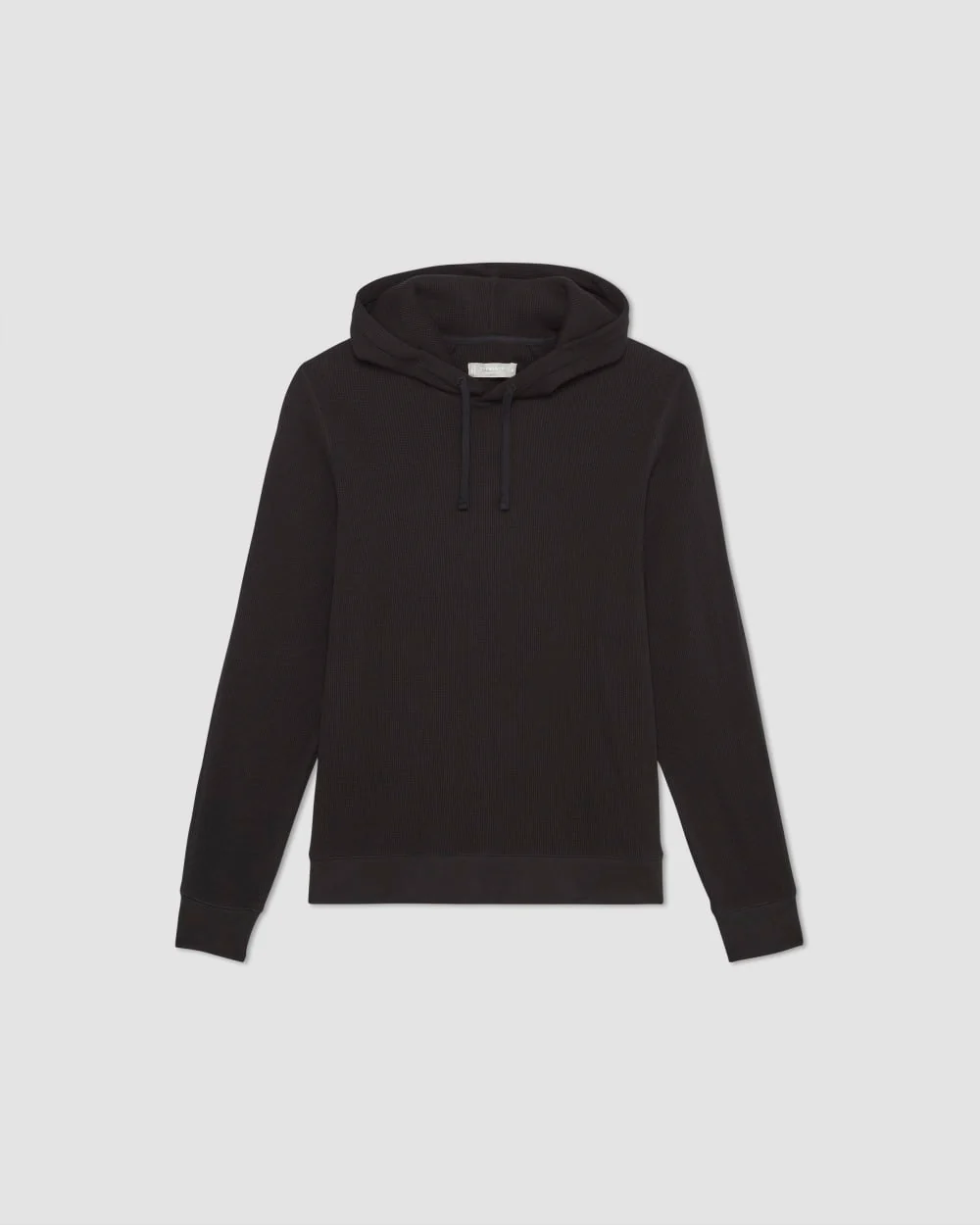 The Waffle-Knit Hoodie | Black