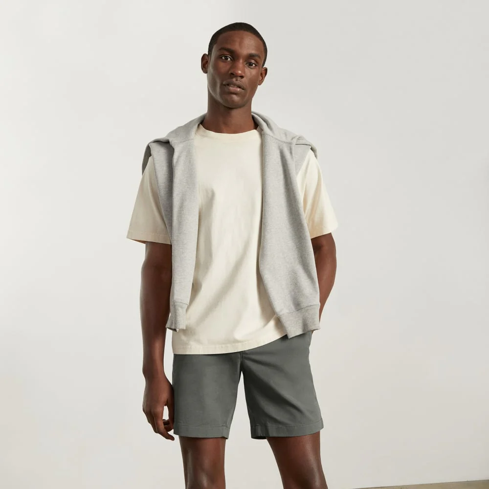 The 7” Slim-Fit Performance Chino Short | Pewter Green