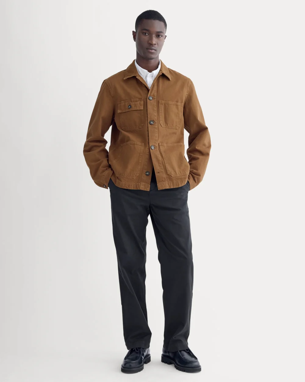 The Denim Utility Jacket | Neutral Toffee