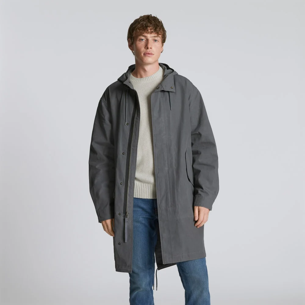 The Waxed Cotton Parka | Slate