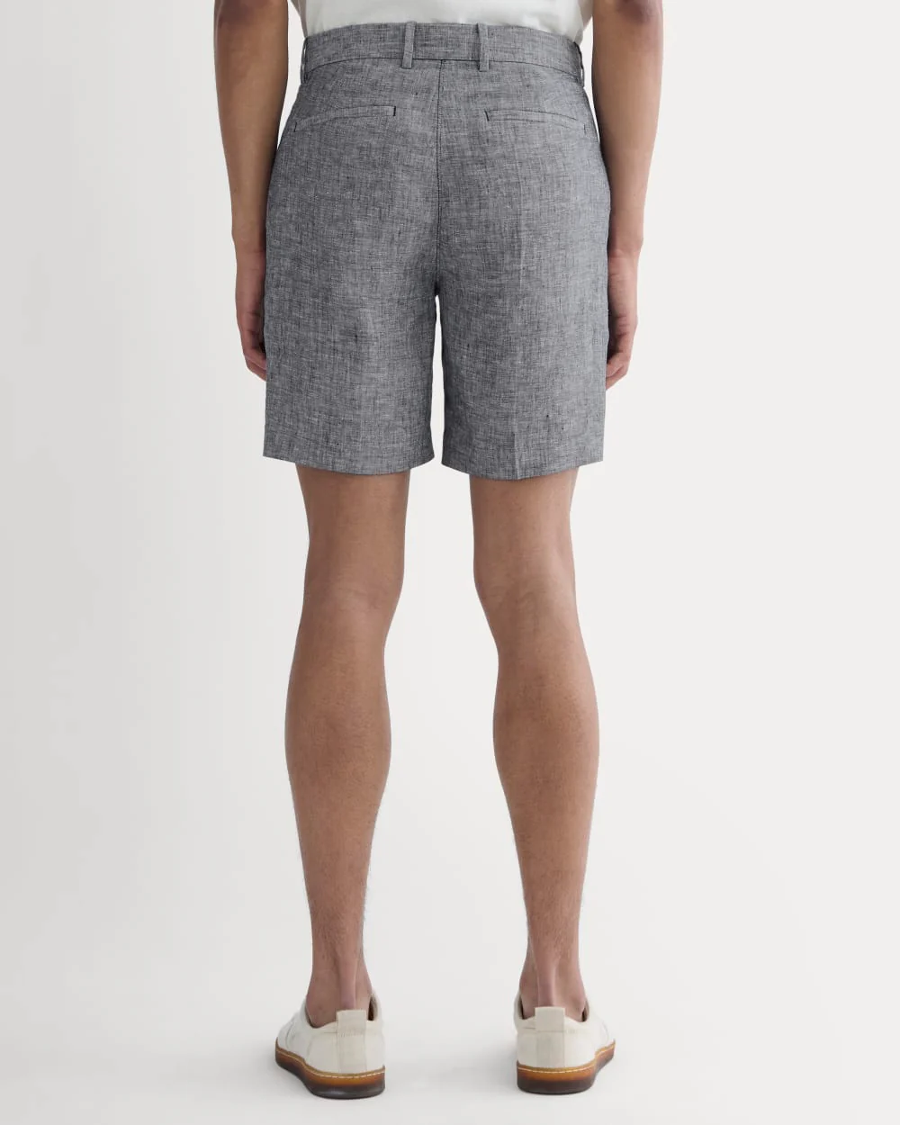 The 7 Linen Trouser Short | Navy Chambray