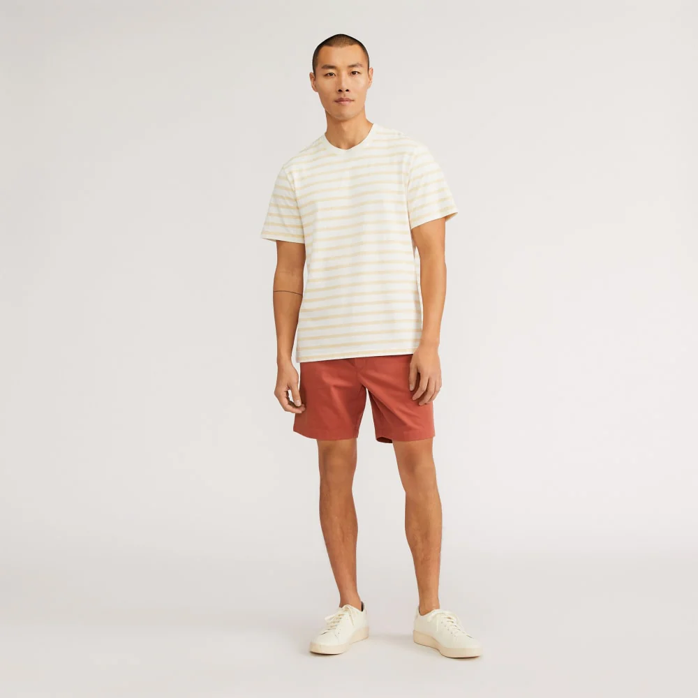 The Pull-On Performance Chino Short | Redwood