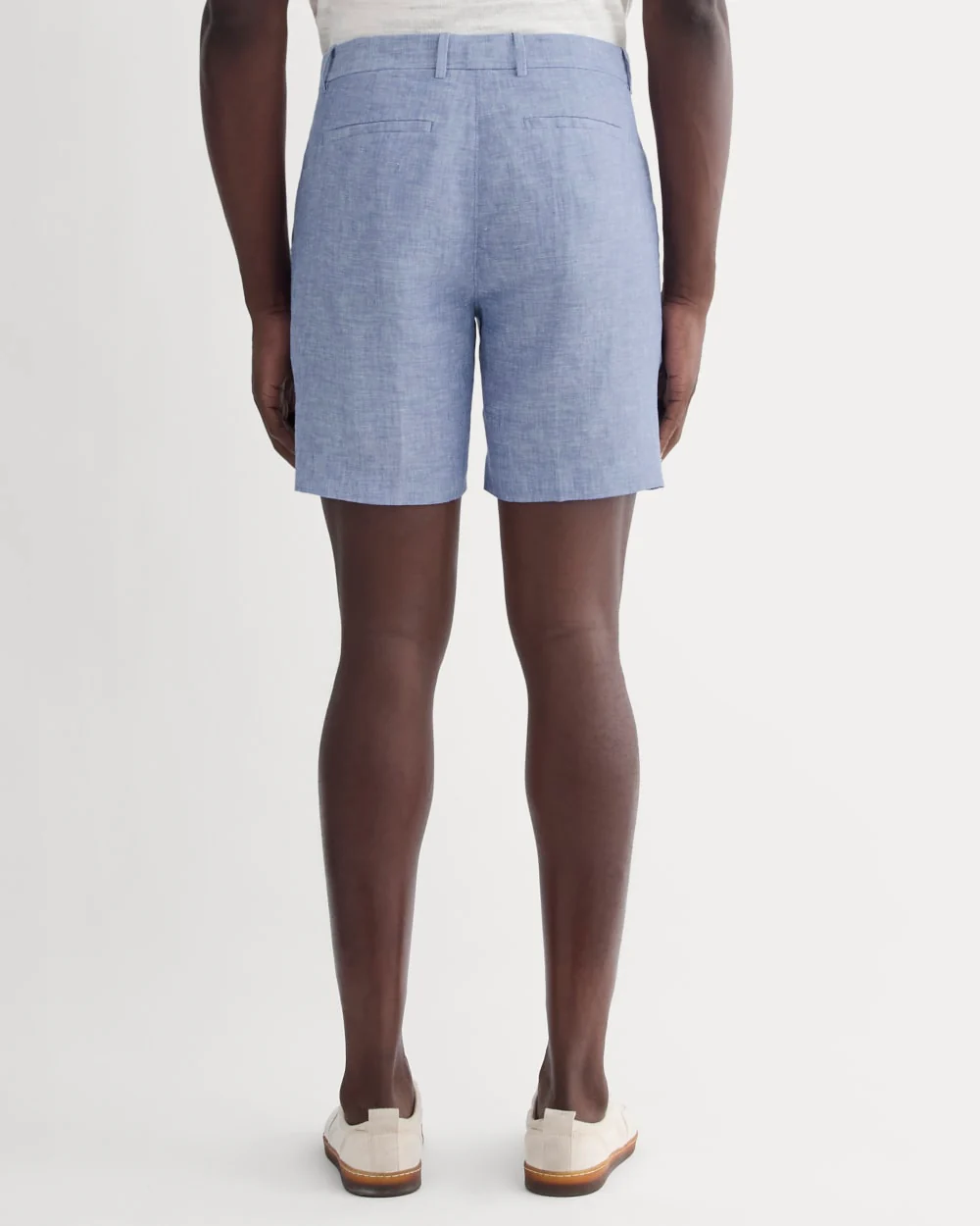 The 7 Linen Trouser Short | Chambray