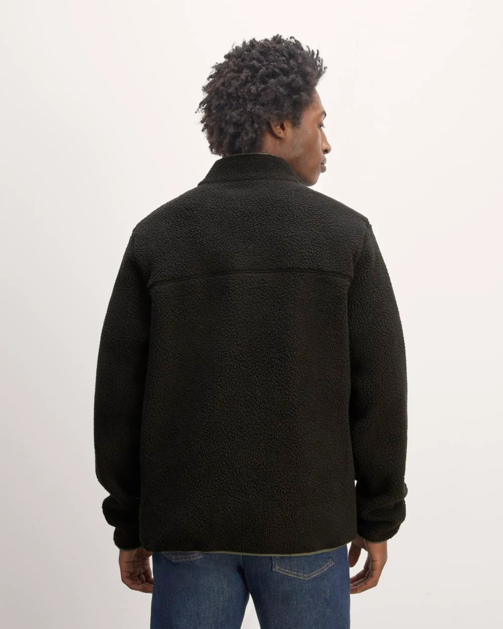 The Teddy Quarter-Zip Fleece | Black