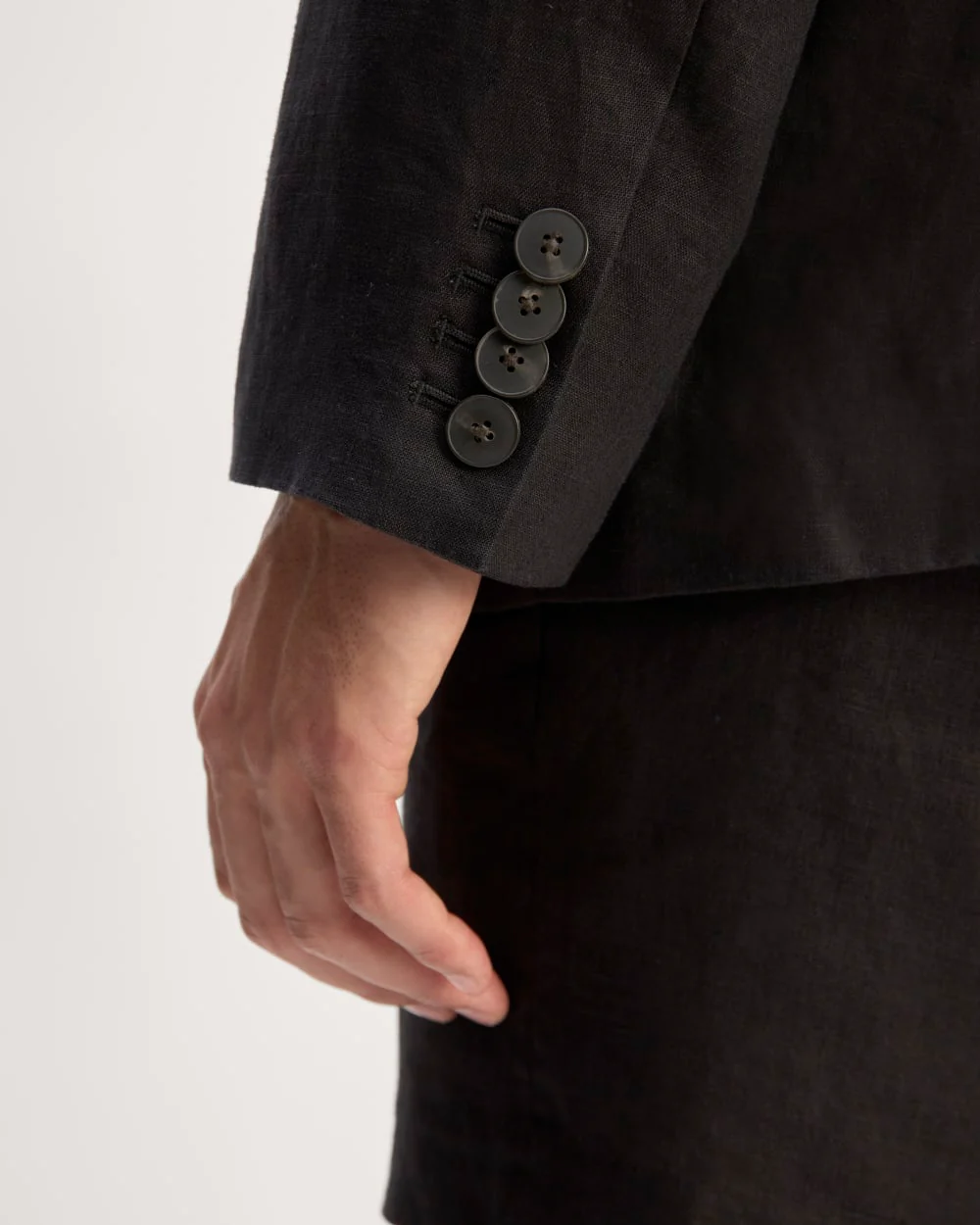 The Linen Blazer | Black