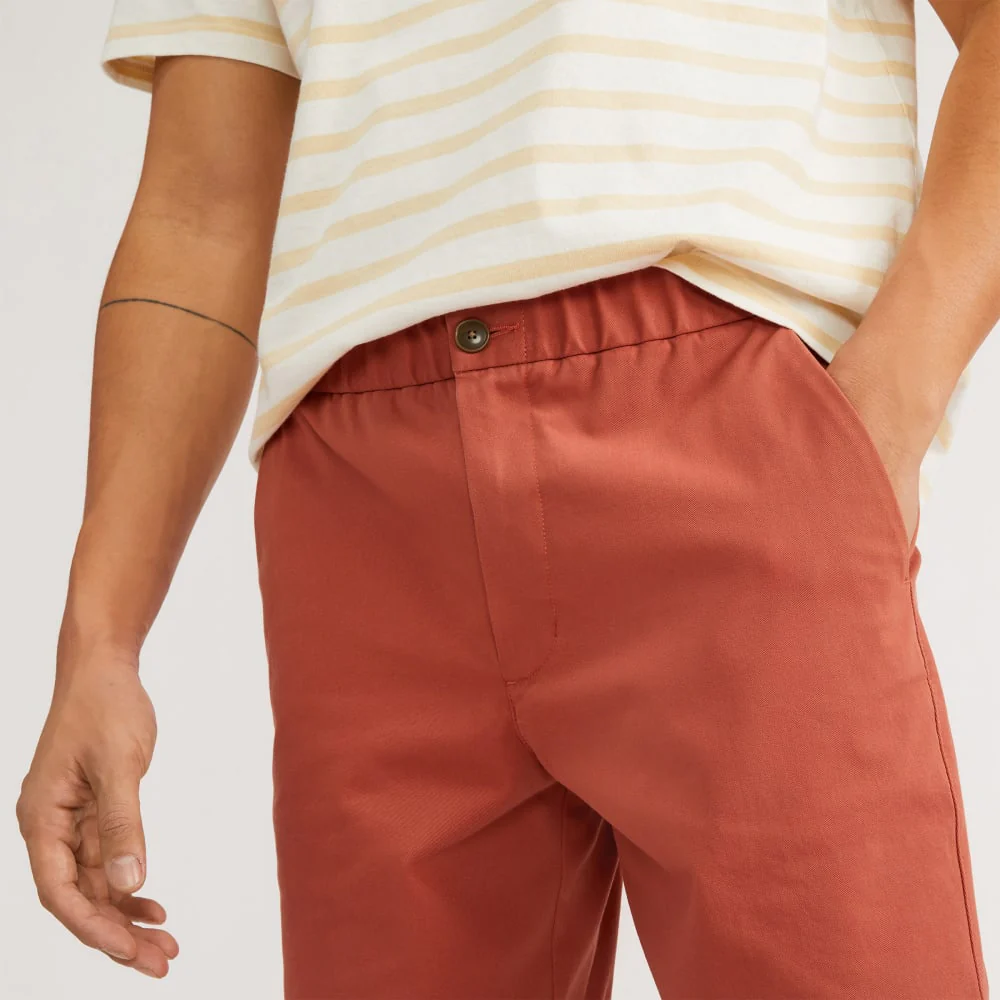 The Pull-On Performance Chino Short | Redwood