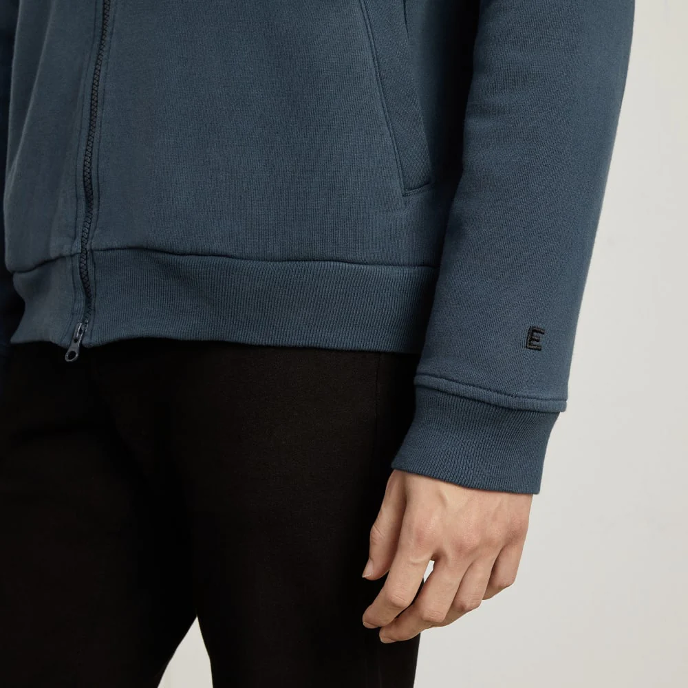 The Track Bomber Jacket | Kingfisher Blue