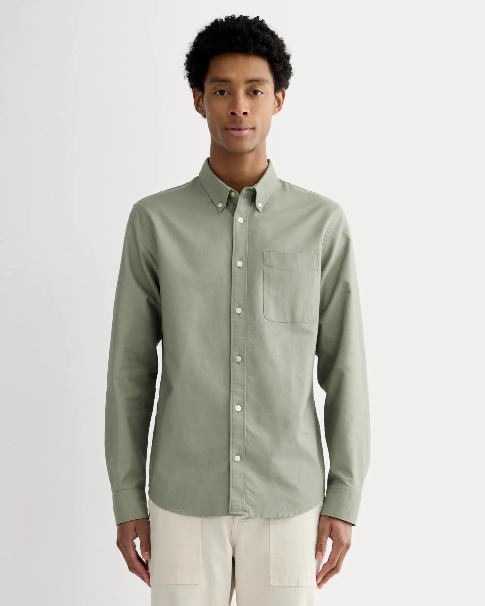 The Slim Oxford Shirt | Sage Green | Standard