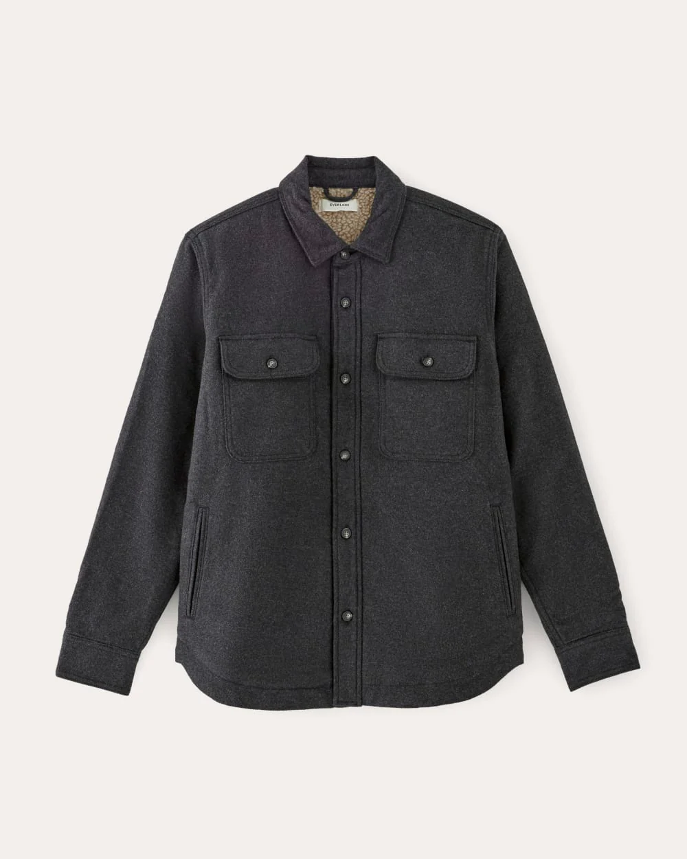 The ReNew Fleece-Lined Heavyweight Overshirt | Heather Charcoal