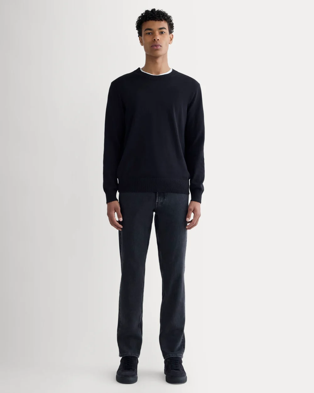 The Athletic 4-Way Stretch Organic Jean | Uniform | Washed Black