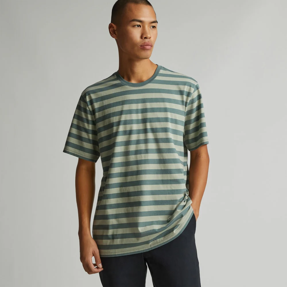The Organic Cotton Crew | Green Balsam / Seagrass