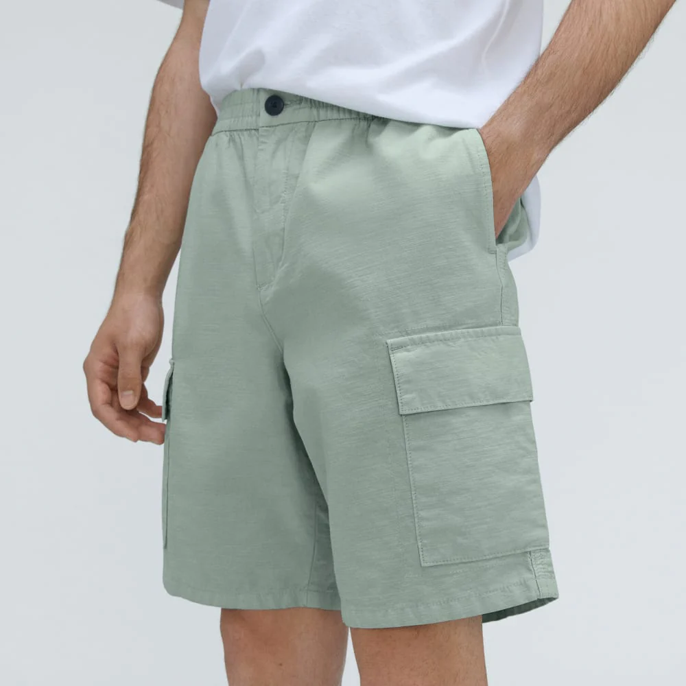 The Cotton Linen Short | White Sage
