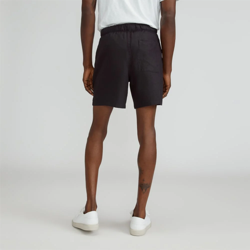 The Linen Easy Short | Black