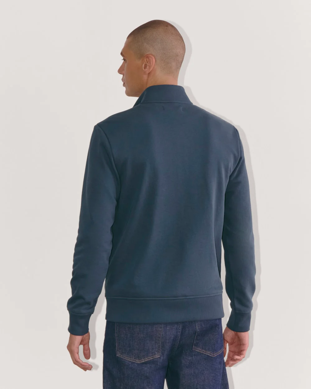 The Off-Duty Terry Quarter-Zip | Midnight Navy