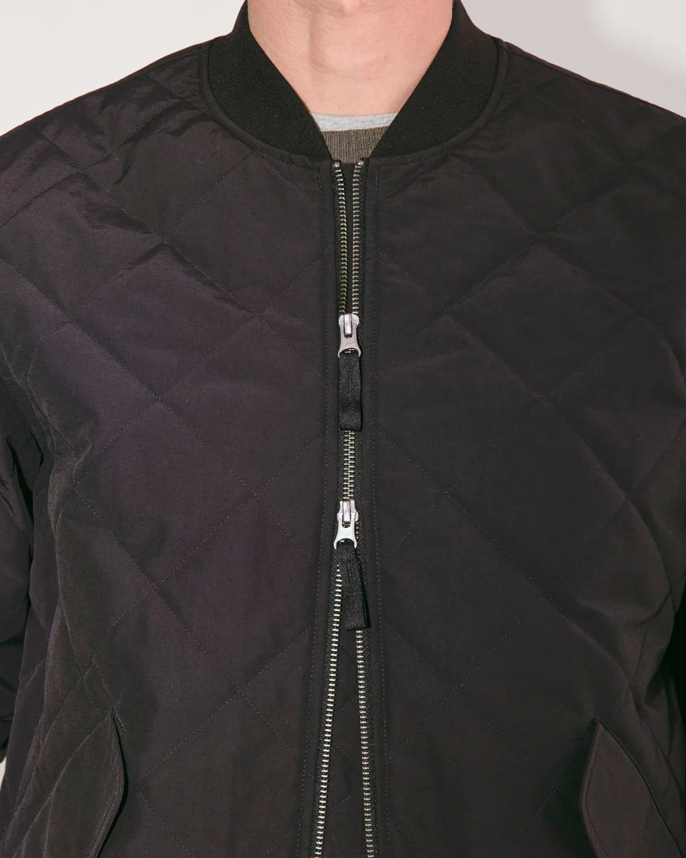 The Quilted Bomber | Black