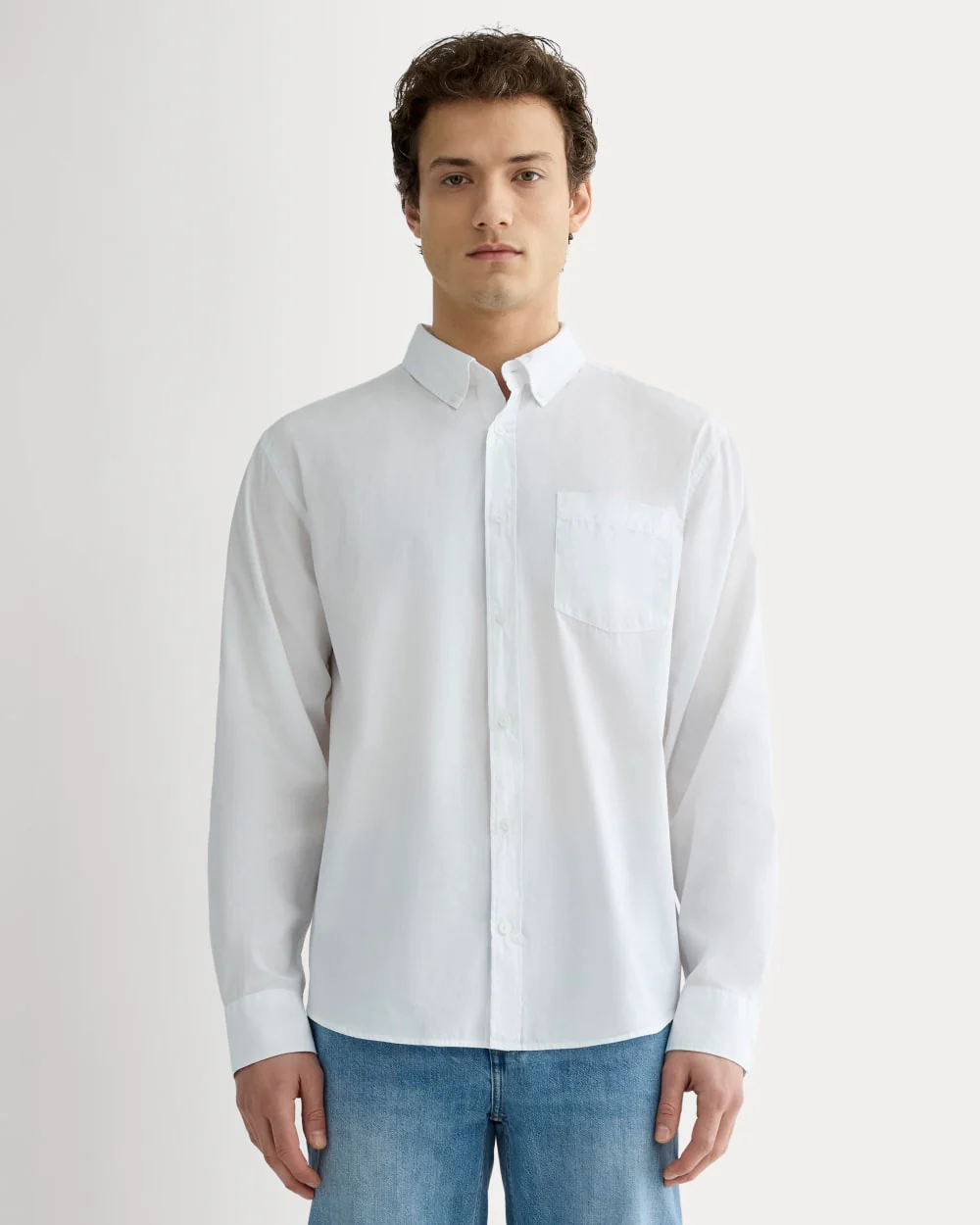 The Washed Poplin Shirt | White