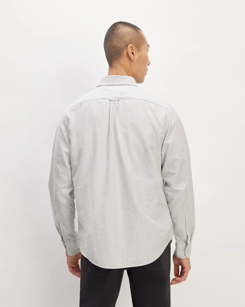 The Classic Oxford Shirt | Charcoal / White | Tall