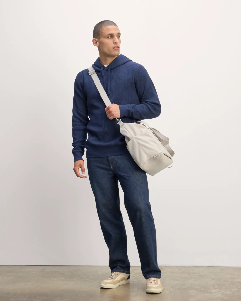 The ReNew Transit 3-Way Tote | Warm Quartz