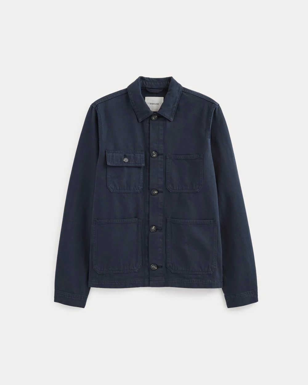 The Denim Utility Jacket | Garment-Dyed Navy