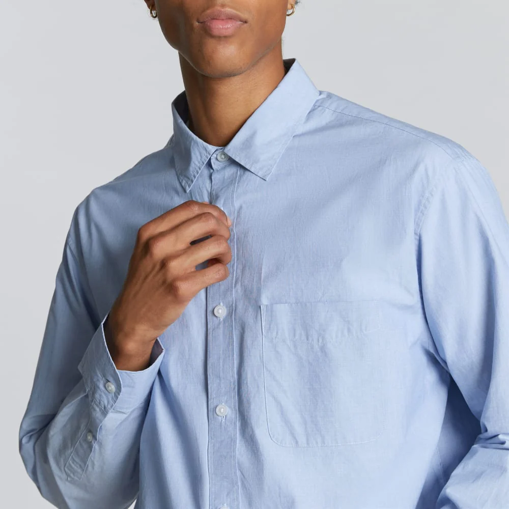 The Relaxed Poplin Shirt | Light Blue
