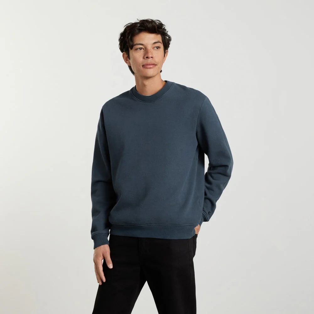 The Track Crewneck Sweatshirt | Kingfisher Blue