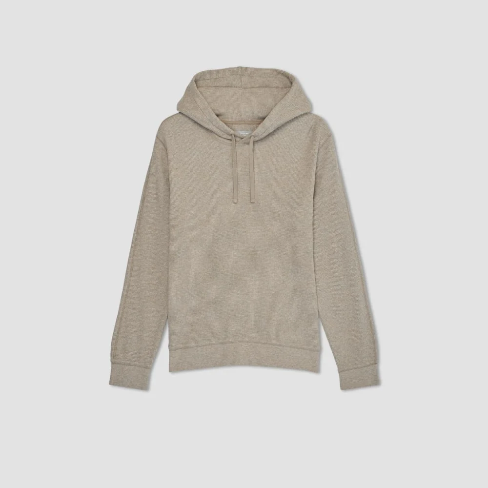 The Waffle-Knit Hoodie | Heathered Oatmeal