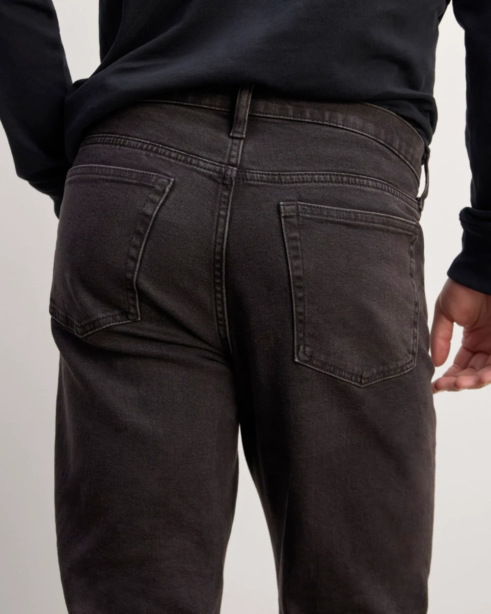 The Organic Cotton Straight-Leg Jean | Washed Black