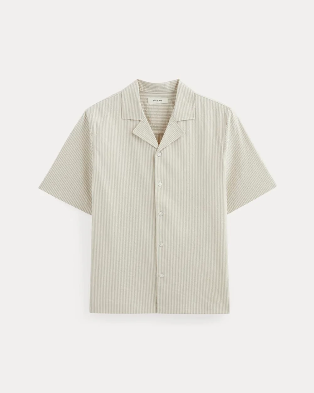 The Seersucker Resort Shirt | Trench Coat Khaki / Natural