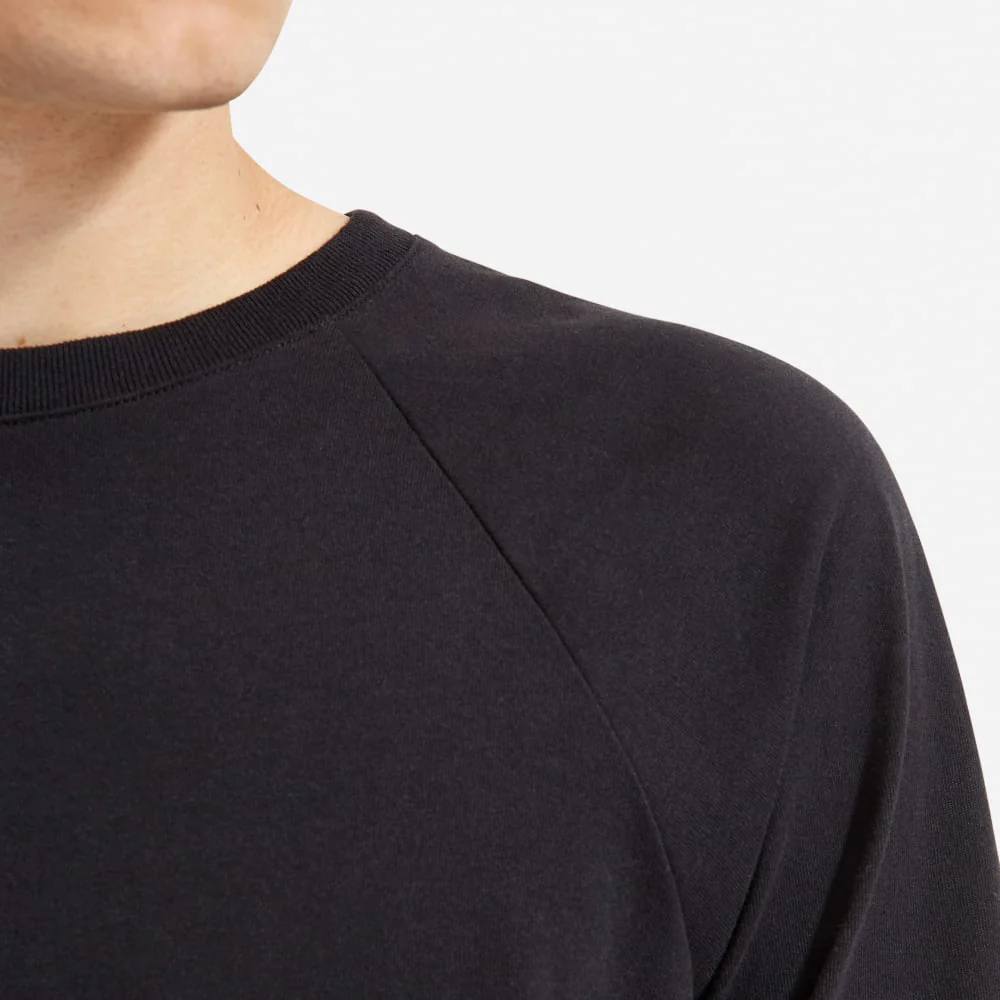 The Premium-Weight Long-Sleeve Crew | Uniform | Black