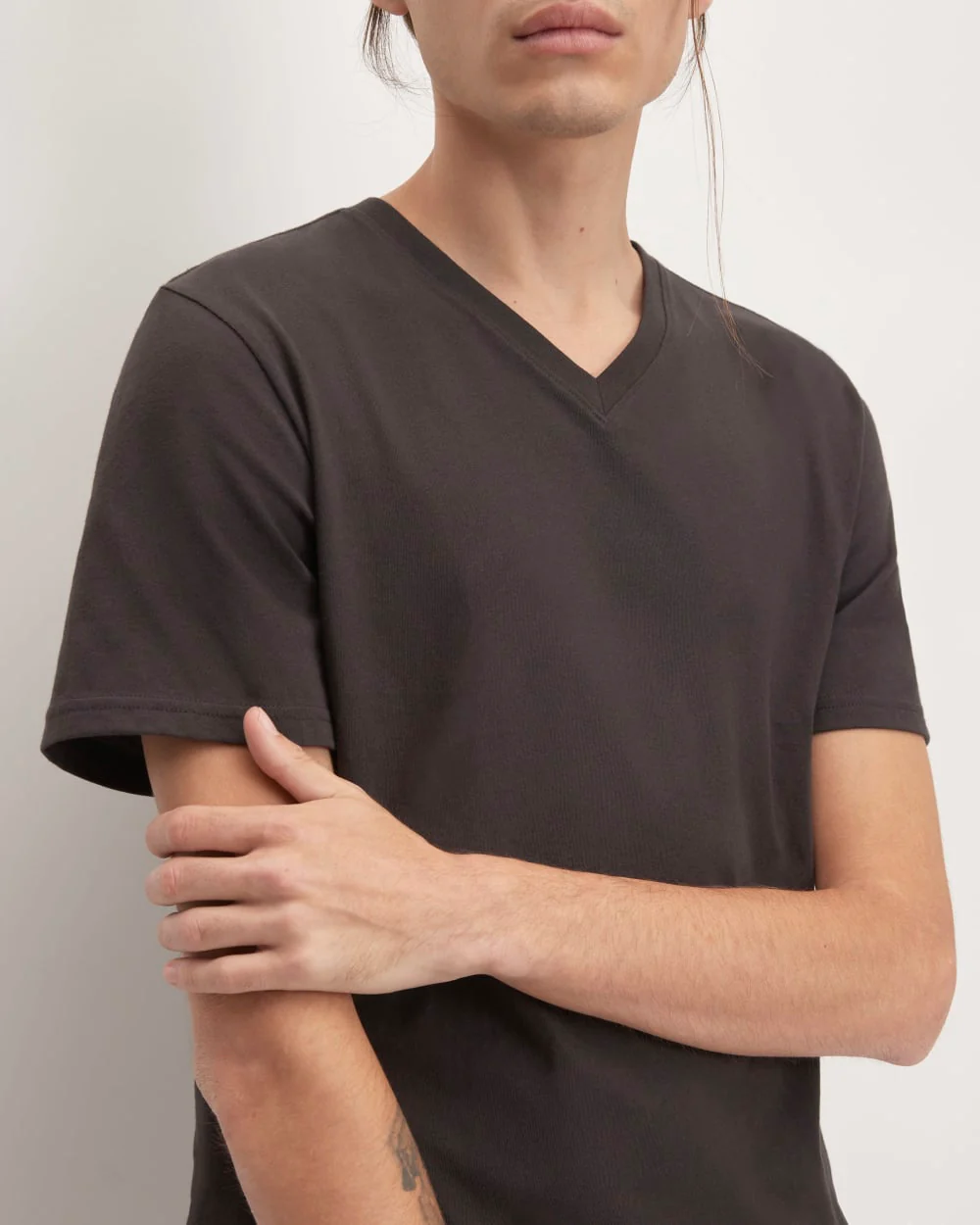 The Organic Cotton V-Neck Tee | Black