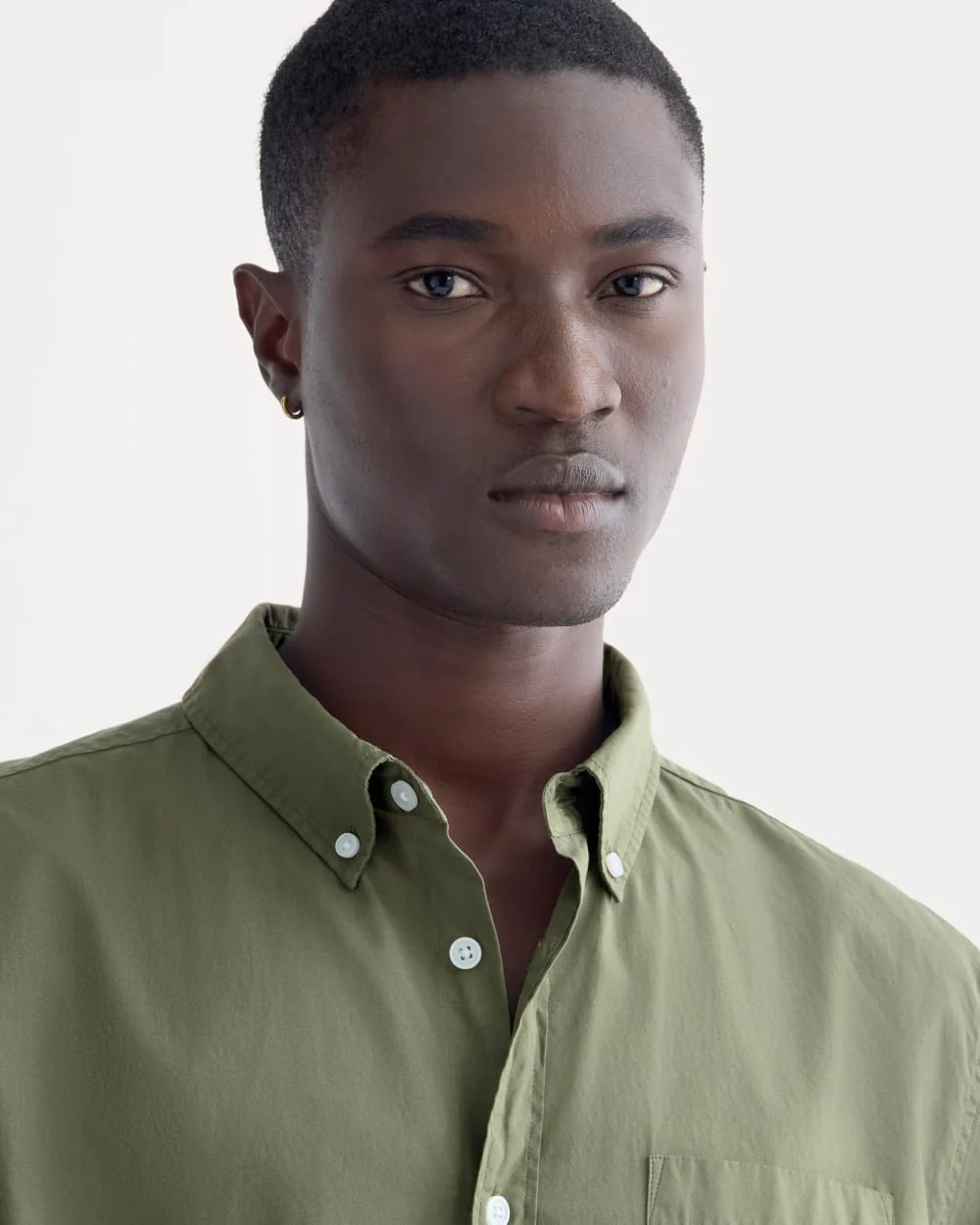 Washed Poplin Shirt | Lichen Green