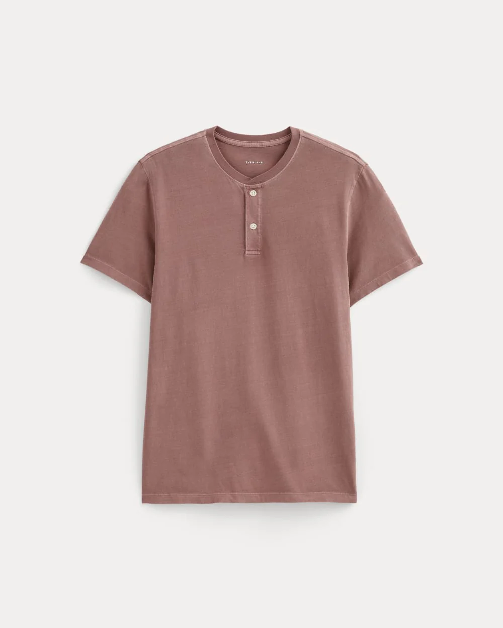 The Essential Organic Garment-Dyed Henley | Brown Garment Dye