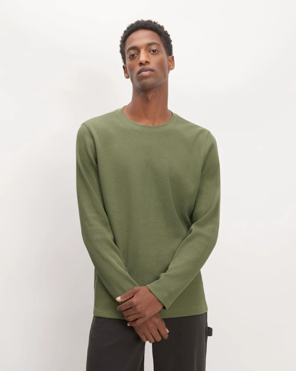 The Waffle Long-Sleeve Crew | Kalamata