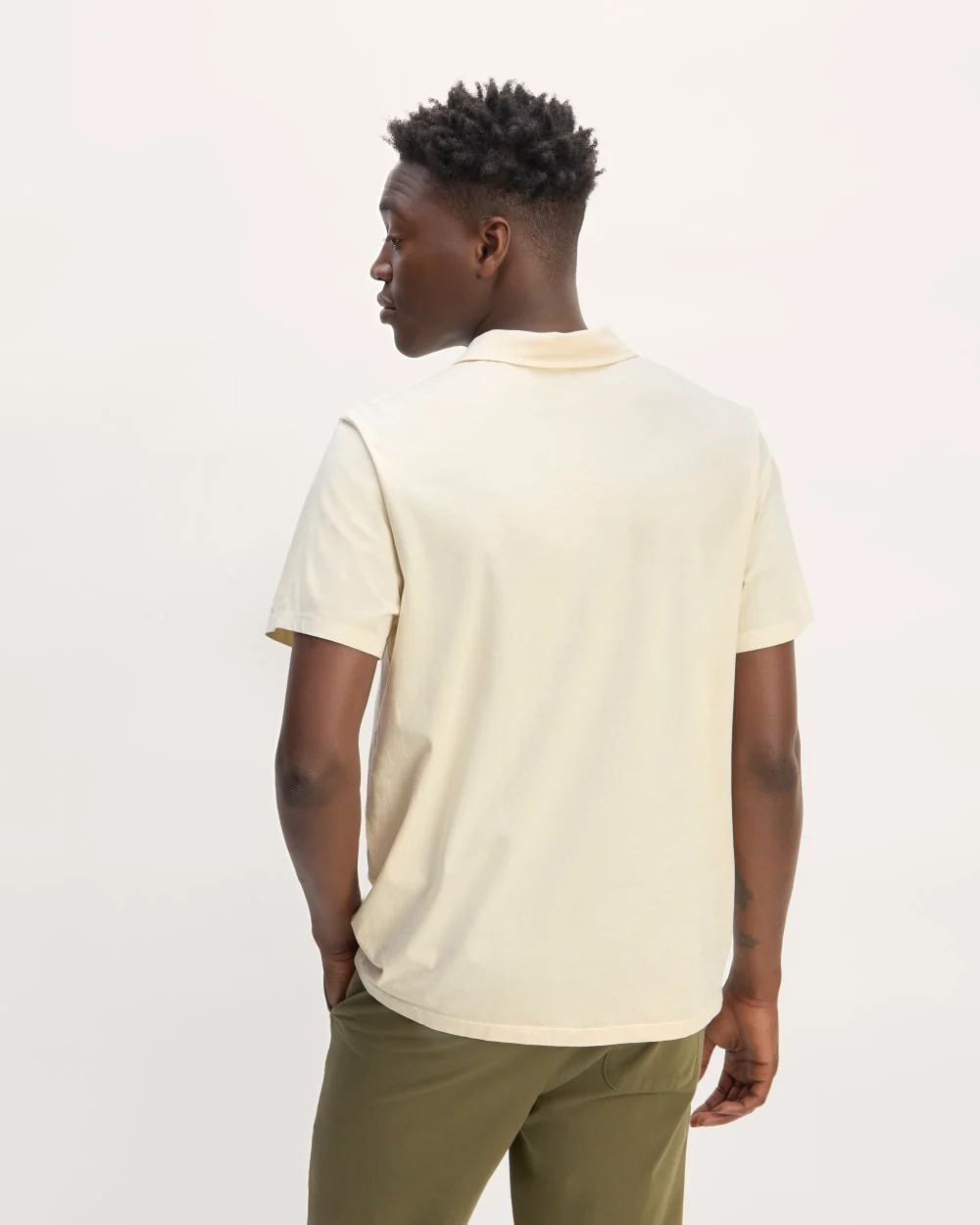 The Essential Organic Garment-Dyed Polo | Parchment