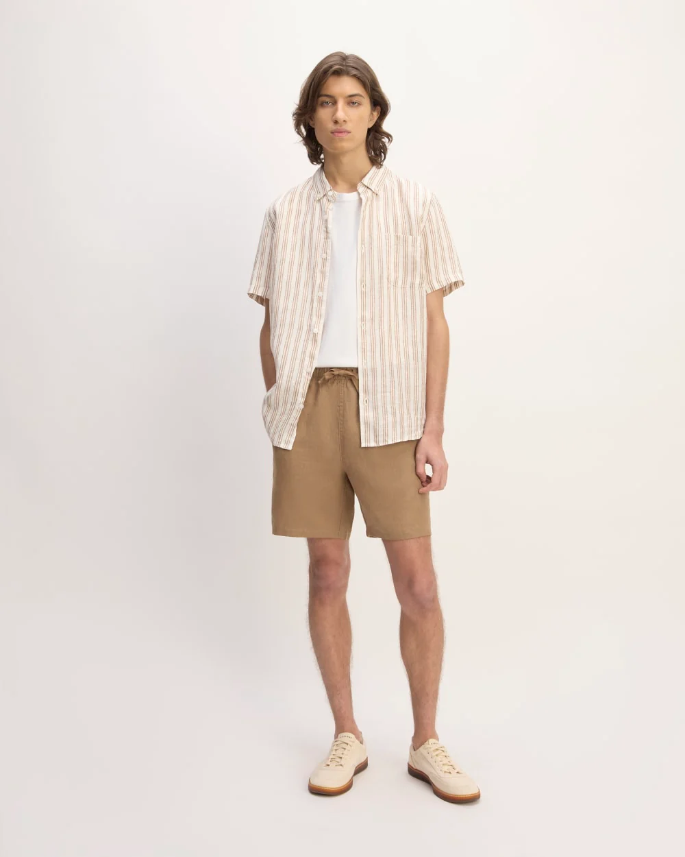 The Linen Easy Short | Toasted Coconut