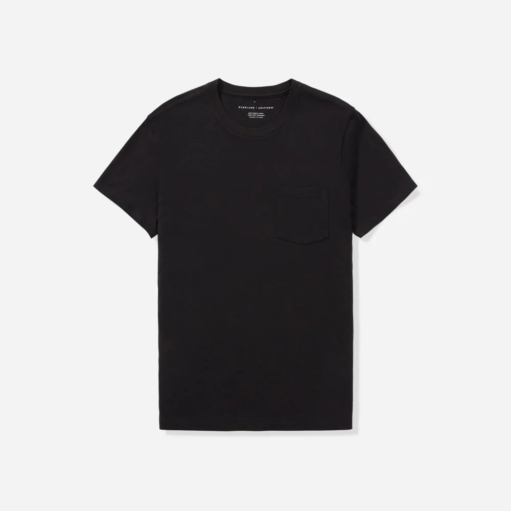 The Organic Cotton Pocket Tee | Black