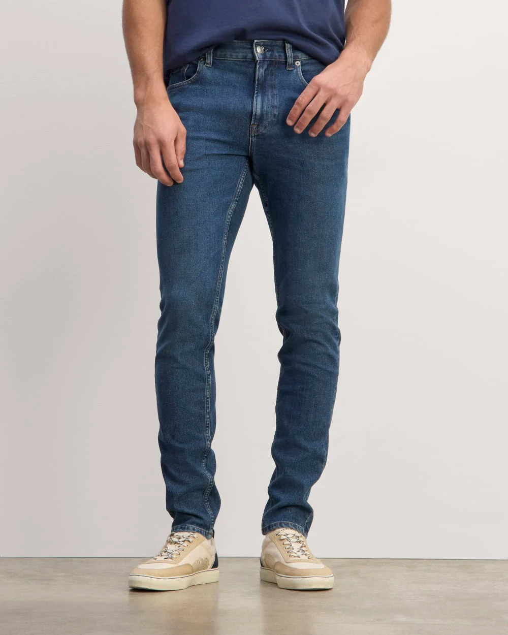 The Skinny 4-Way Stretch Organic Jean | Uniform | Medium Indigo