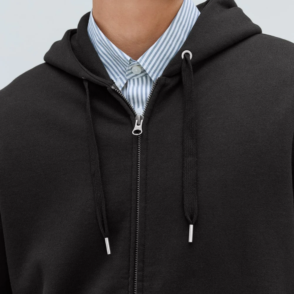 The Organic Track Full Zip | Black