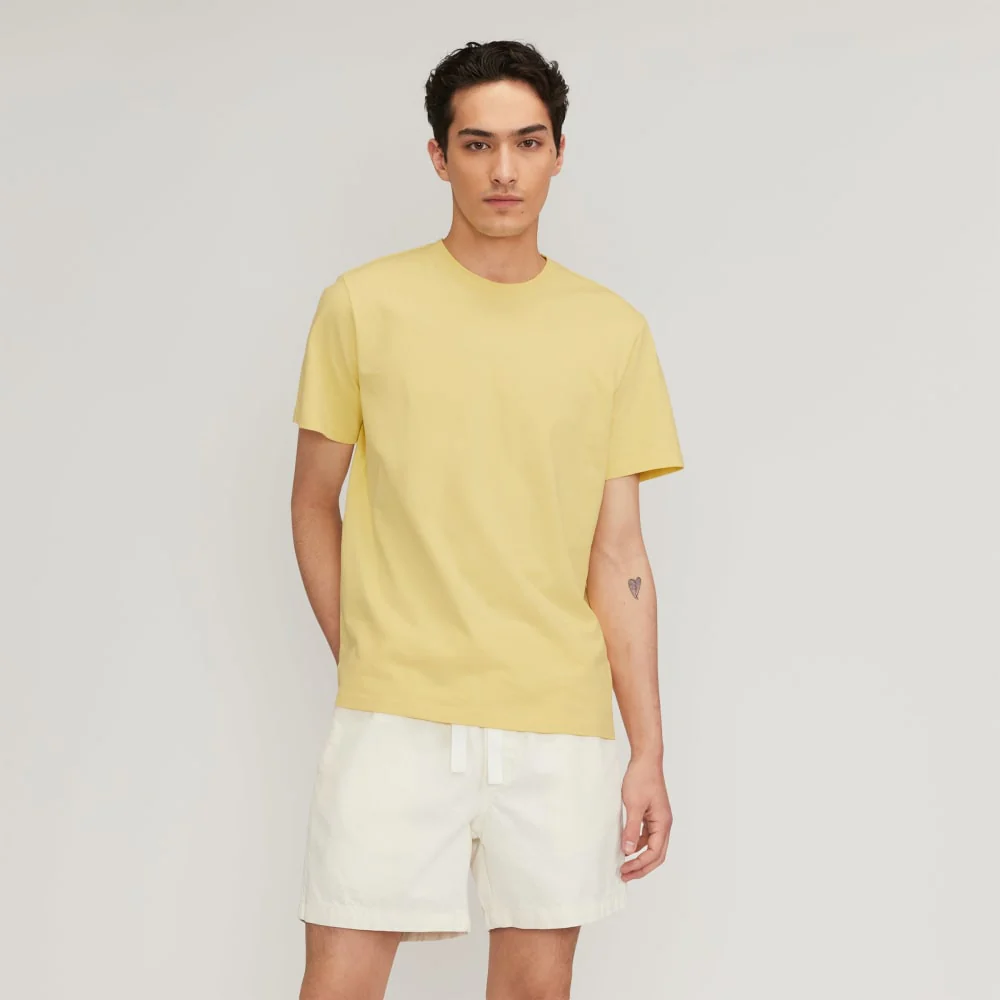 The Premium-Weight Relaxed Crew | Uniform | Pale Yellow