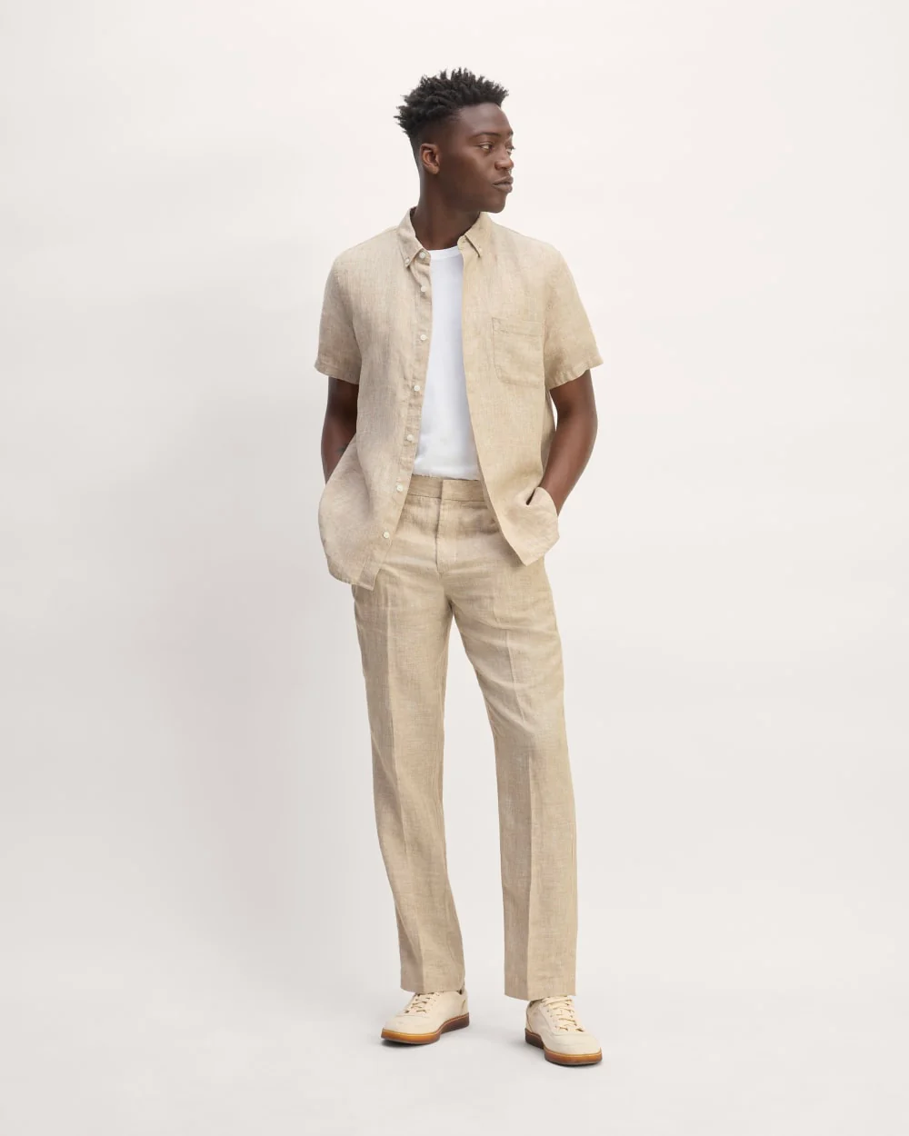 The Linen Trouser | Cornstalk Chambray